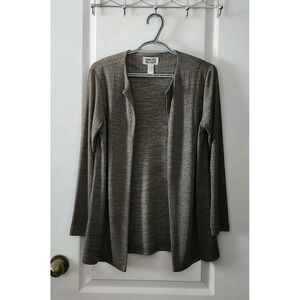 Chico's Design Women's Open Front Cardigan‎ Long Sleeve Olive Green Size 0 (S/4)